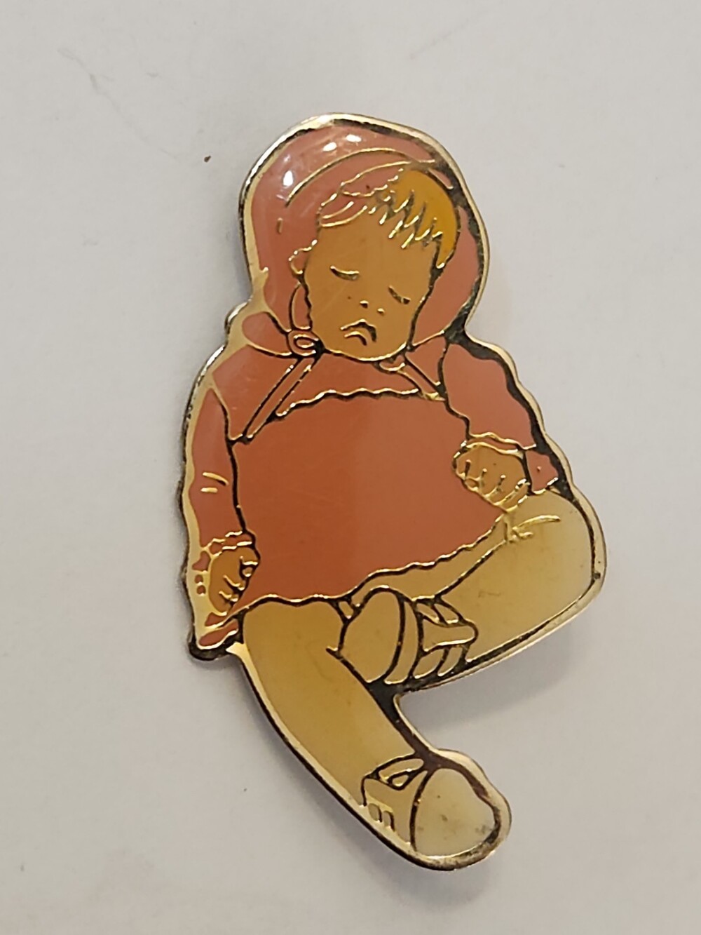 Boots Tyner 1986 "Sugar Britches" Baby Pin Brooch